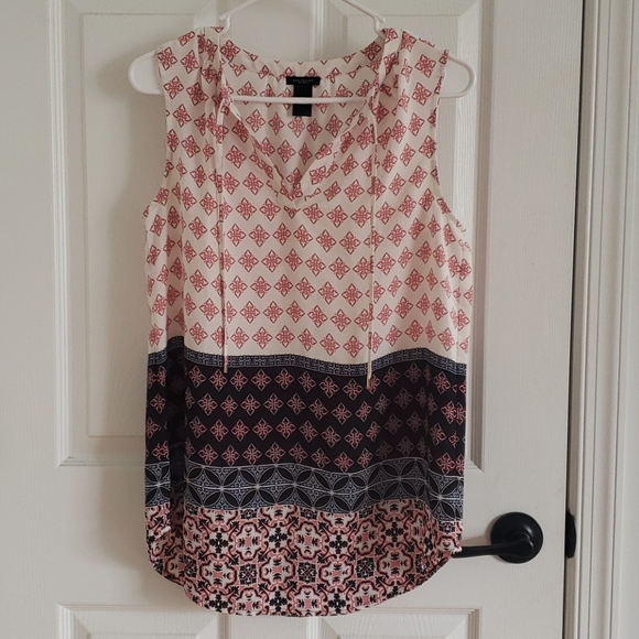 Ann Taylor Factory Tops - Ann Taylor Patterned Tank Top